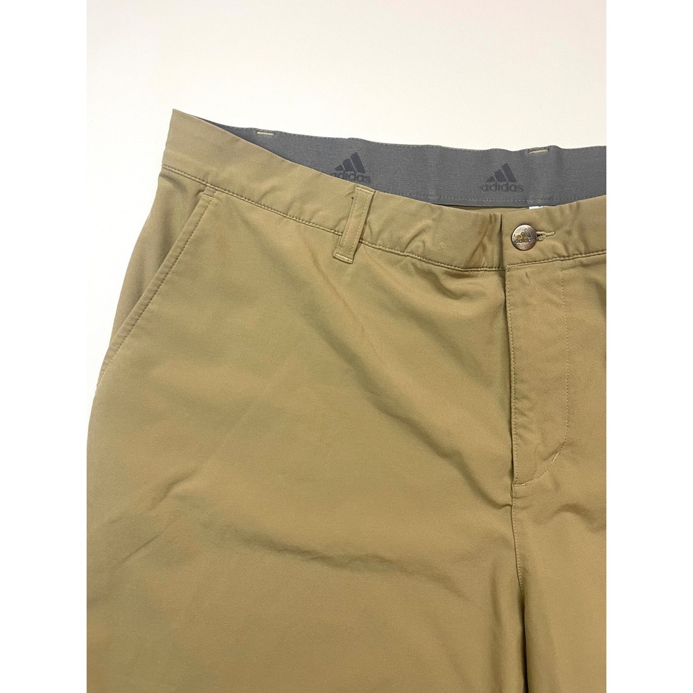 Adidas Golf Primegreen Shorts Mens 38 Khaki Tan Stretch Performance Athletic - Picture 8 of 15
